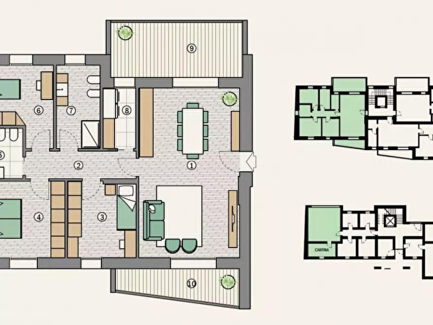 Immagine 8 di Appartamento in vendita  a Cordenons