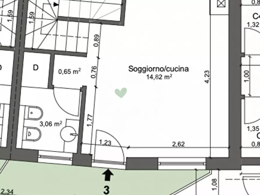 Immagine 21 di Villetta a schiera in vendita  in Via Valcanale, 90 a Tarvisio