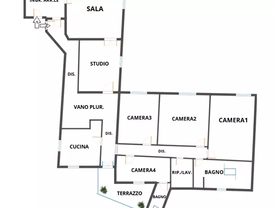 Immagine 42 di Appartamento in vendita  in piazza san martino a Bologna