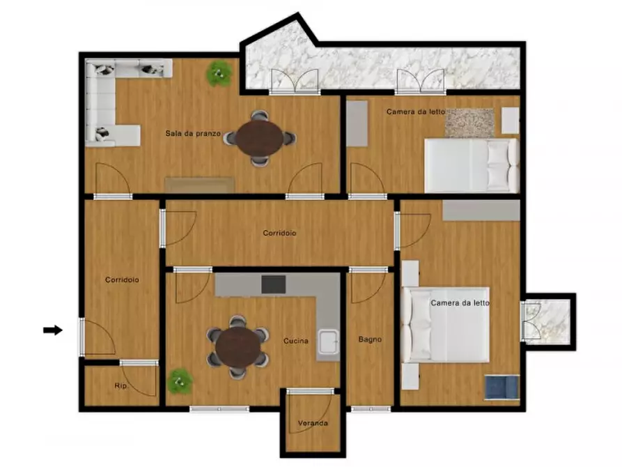 Immagine 12 di Appartamento in vendita  in Largo Friuli 2 a Palermo