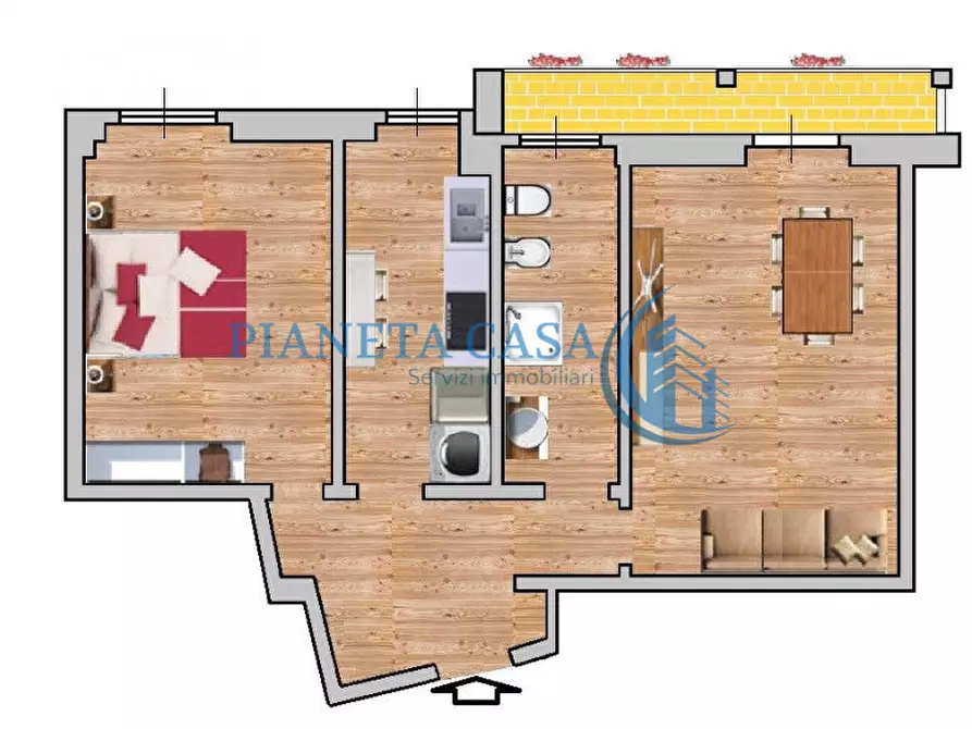 Immagine 11 di Appartamento in affitto  in Via Marco Ulpio Traiano 52 a Milano