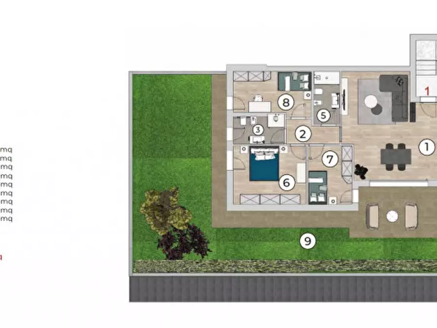 Immagine 11 di Appartamento in vendita  a Padova