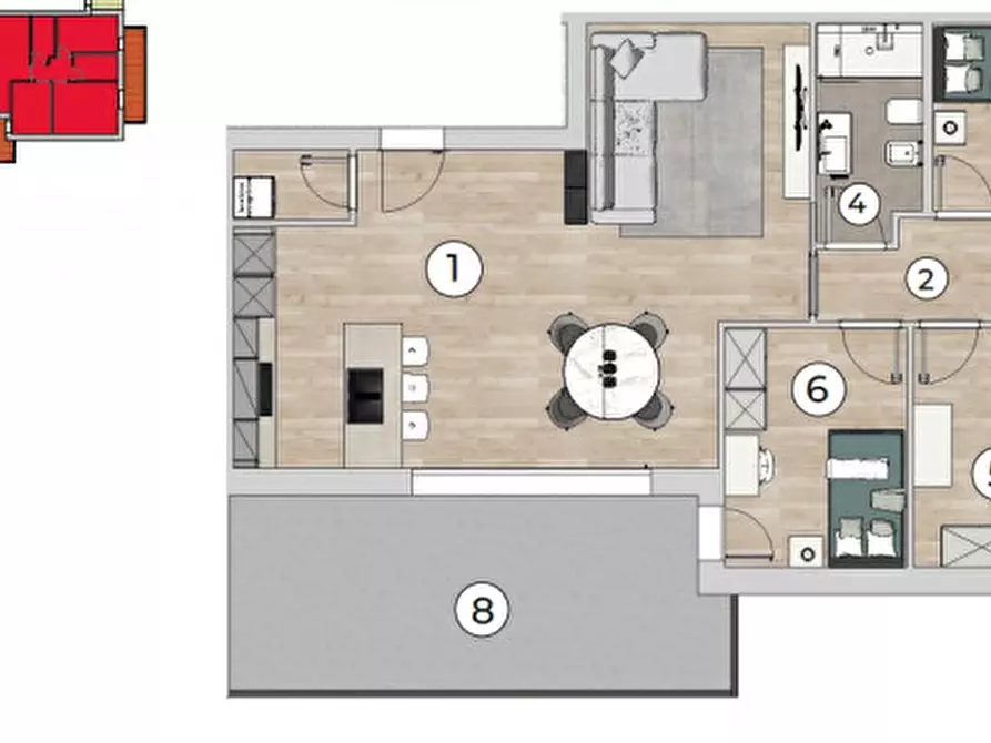 Immagine 8 di Appartamento in vendita  a Padova