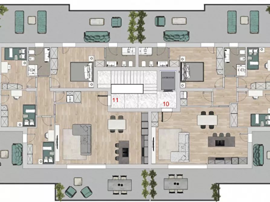 Immagine 12 di Appartamento in vendita  a Padova