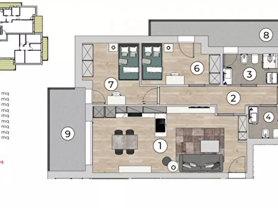 Immagine 11 di Appartamento in vendita  a Padova