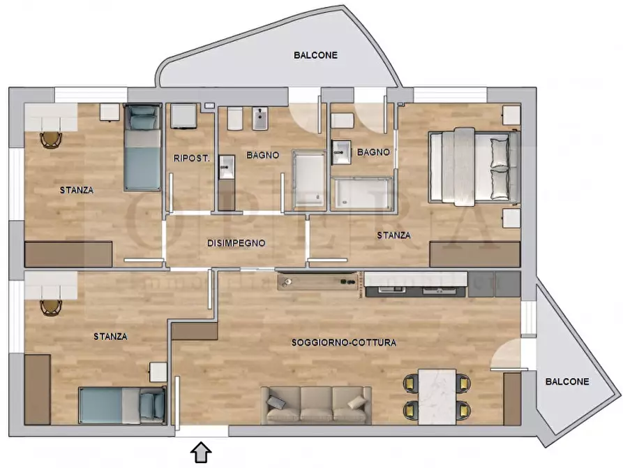 Immagine 13 di Appartamento in vendita  in Via Vicenza - Vicenzastraße a Bolzano