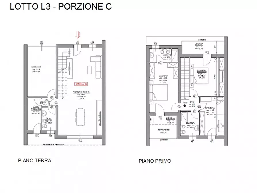 Immagine 9 di Casa quadrifamiliare in vendita  in VIGONZA ZONA CAPRICCIO a Vigonza