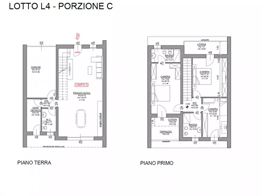 Immagine 13 di Casa quadrifamiliare in vendita  in VIGONZA ZONA CAPRICCIO a Vigonza