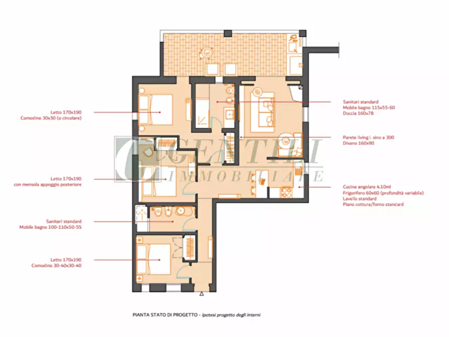 Immagine 24 di Appartamento in vendita  in Via Orecchioni a Arzachena