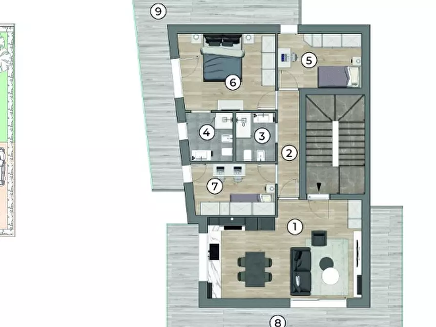 Immagine 11 di Appartamento in vendita  a Rubano