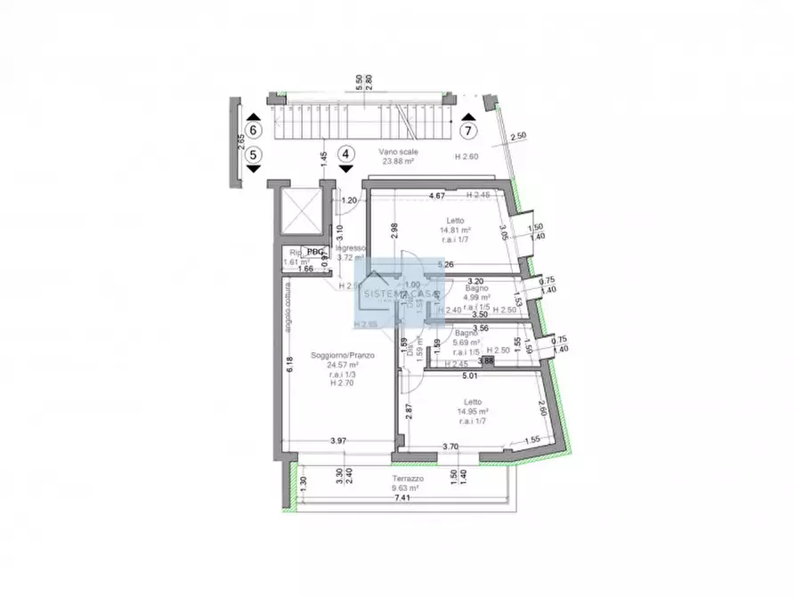 Immagine 41 di Appartamento in vendita  in Viale Alfredo Oriani a Cervia