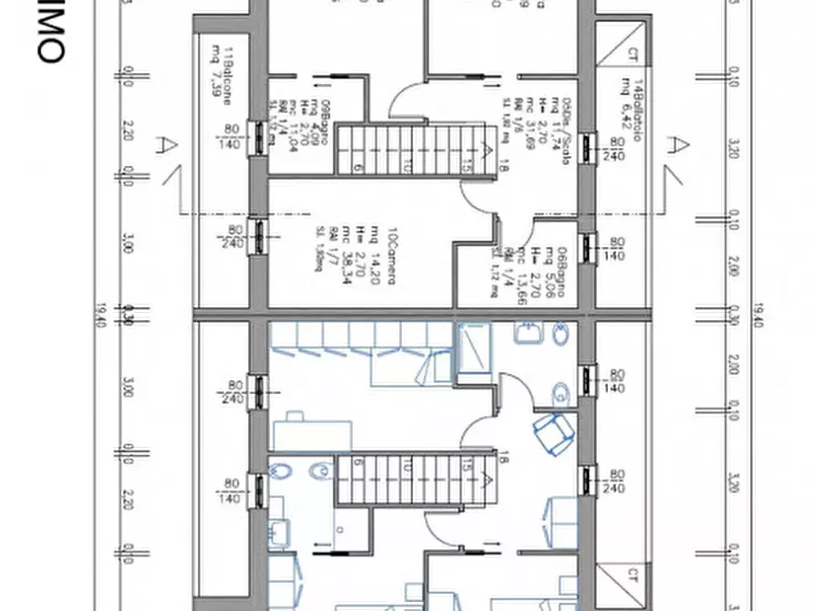 Immagine 4 di Casa bifamiliare in vendita  in via torino a Villafranca Padovana