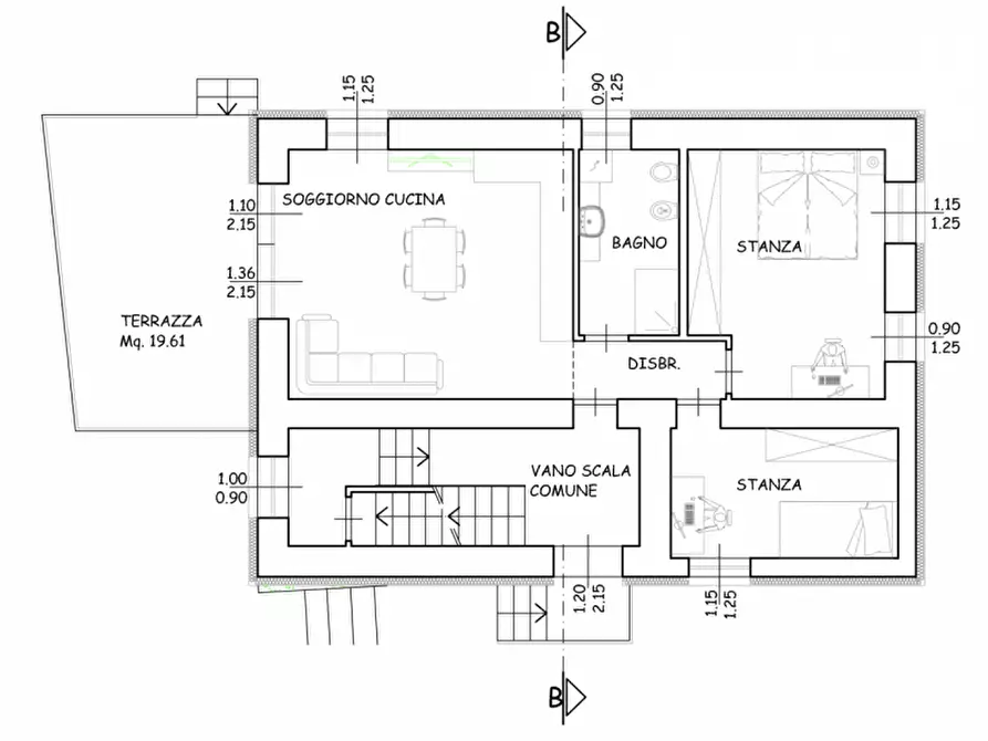 Immagine 4 di Appartamento in vendita  in via nazionale 45 a Trento