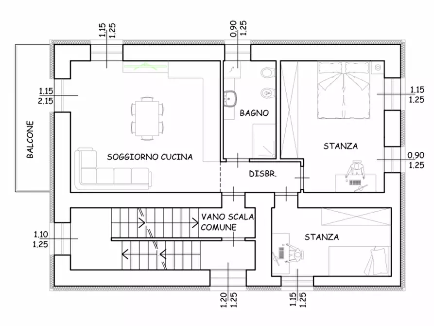 Immagine 4 di Appartamento in vendita  in via nazionale 45 a Trento