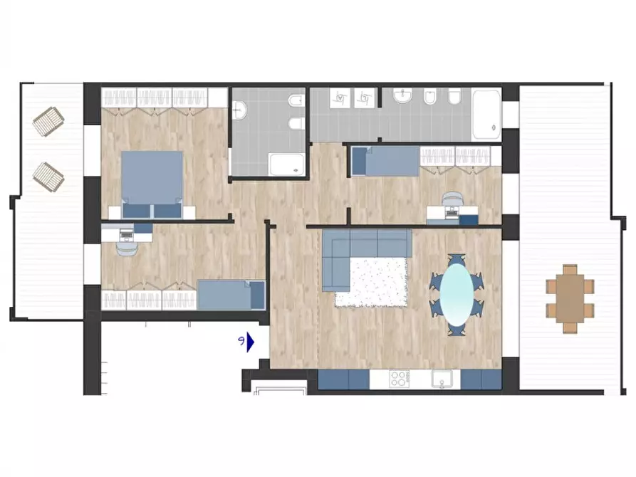 Immagine 1 di Appartamento in vendita  in via Carlo Goldoni 6 a Cernusco Sul Naviglio