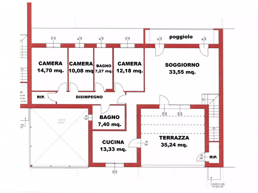 Immagine 15 di Appartamento in vendita  in Via Silvio Pellico a Salzano