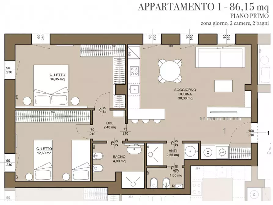 Immagine 13 di Appartamento in vendita  in Via XX Settembre, 16 a Cervia
