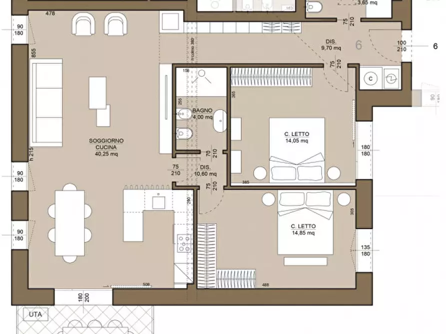 Immagine 16 di Appartamento in vendita  in Via XX Settembre, 16 a Cervia