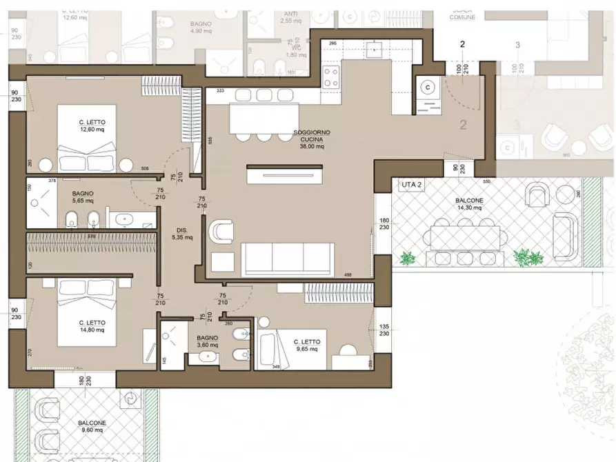 Immagine 10 di Appartamento in vendita  in Via XX Settembre, 16 a Cervia