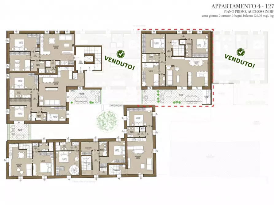 Immagine 10 di Appartamento in vendita  in Via XX Settembre, 16 a Cervia