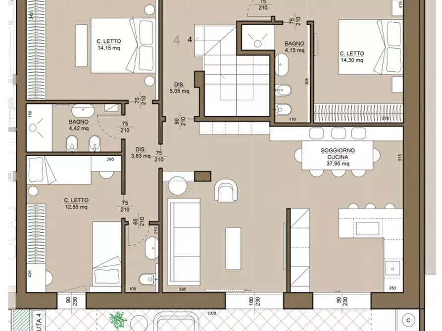 Immagine 12 di Appartamento in vendita  in Via XX Settembre, 16 a Cervia