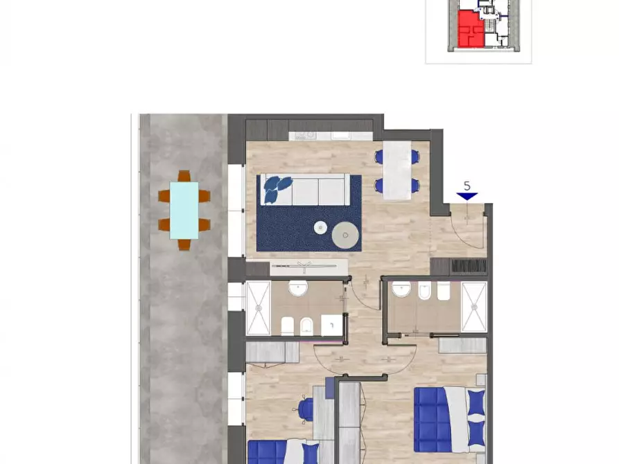 Immagine 10 di Appartamento in vendita  in Via Giuseppe Verdi 64 a Cernusco Sul Naviglio