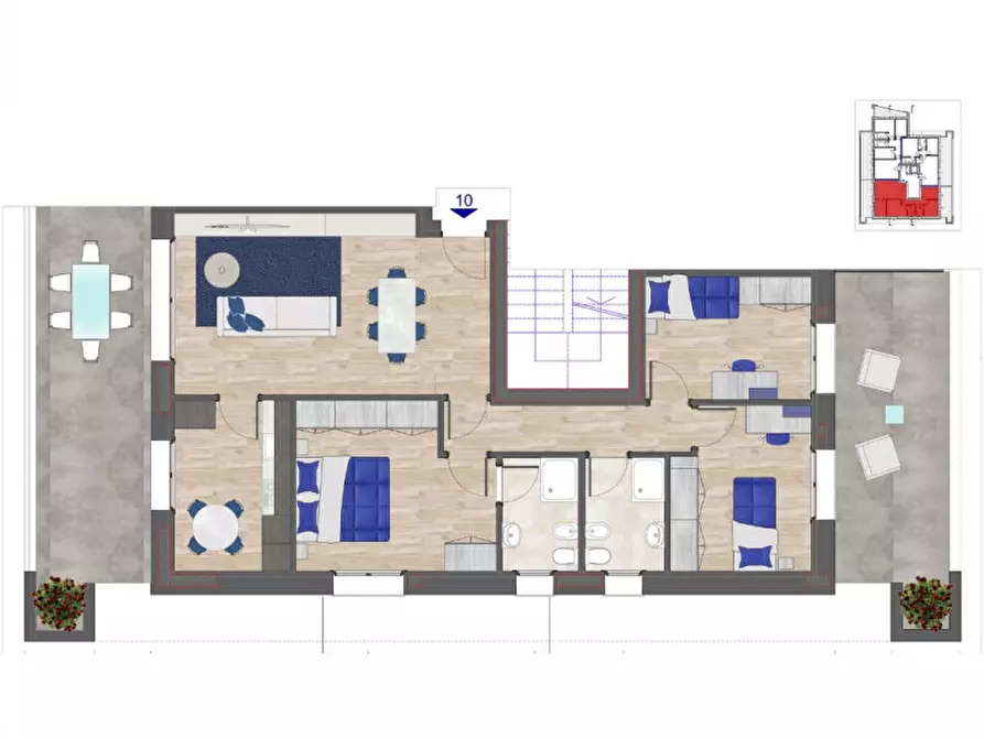 Immagine 10 di Appartamento in vendita  in Via Giuseppe Verdi 64 a Cernusco Sul Naviglio