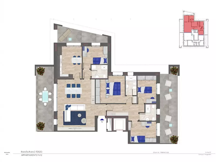 Immagine 10 di Appartamento in vendita  in Via Giuseppe Verdi 64 a Cernusco Sul Naviglio