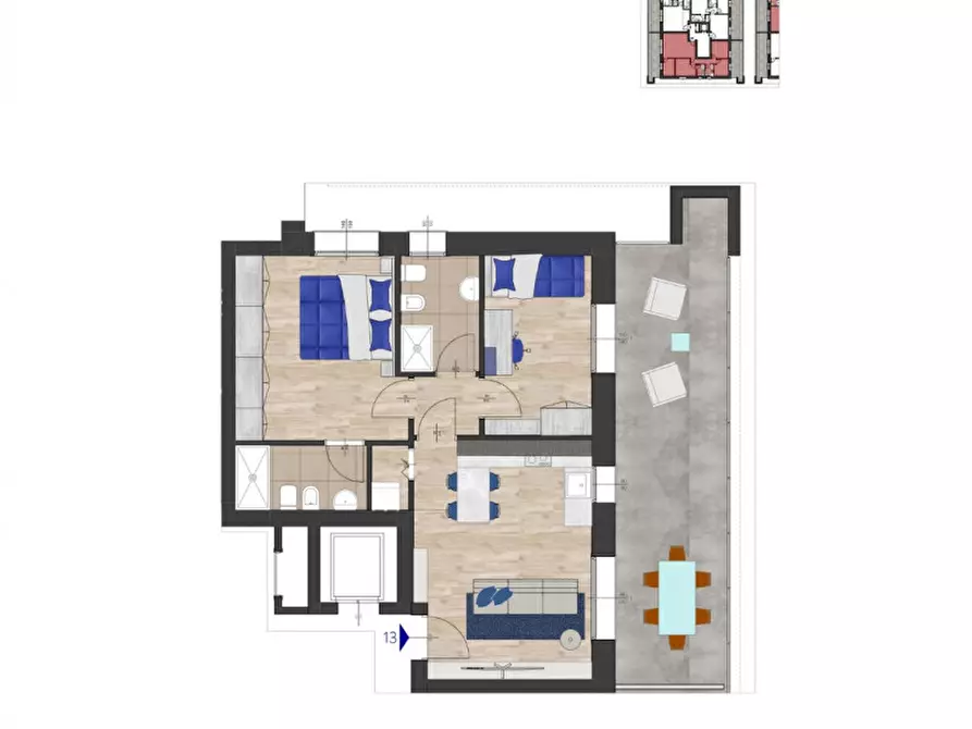 Immagine 10 di Appartamento in vendita  in Via Giuseppe Verdi 64 a Cernusco Sul Naviglio