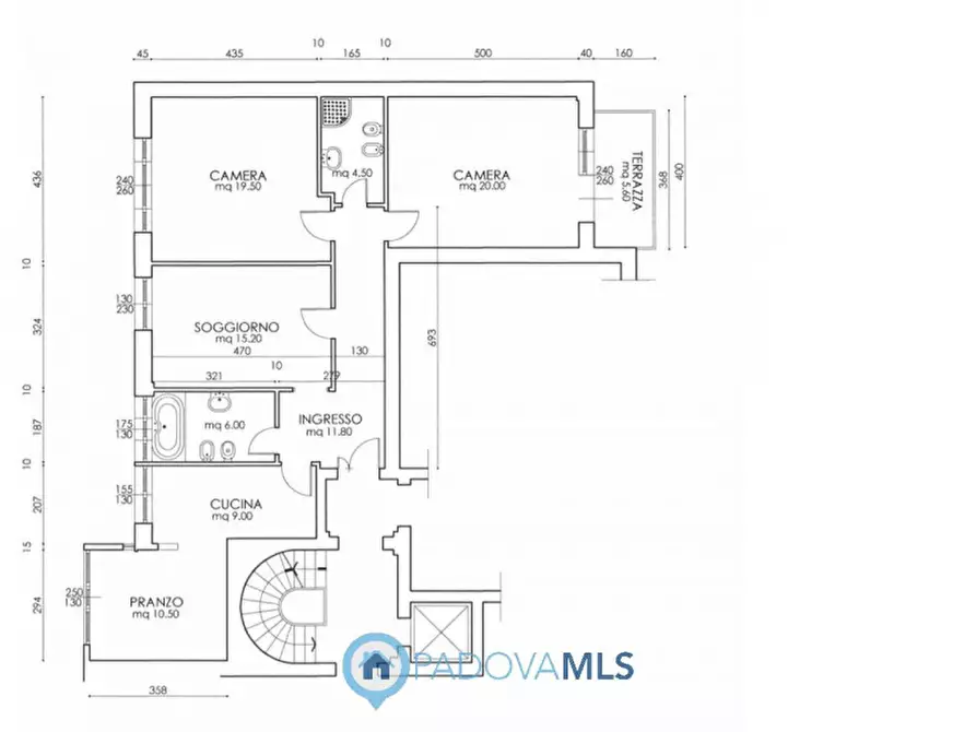 Immagine 22 di Appartamento in vendita  in Via San Gregorio Barbarigo, 36 a Padova