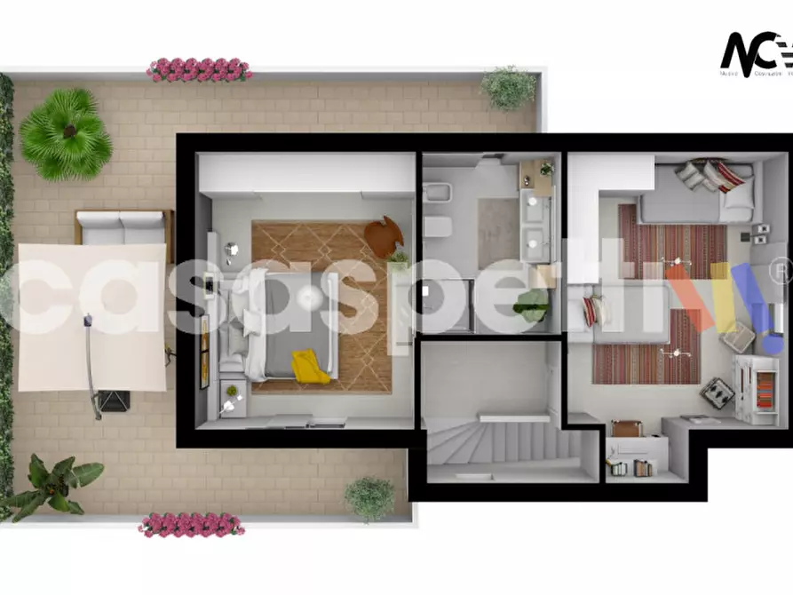 Immagine 6 di Villa in vendita  in Rione Madonna del Piano,1 a Bomarzo