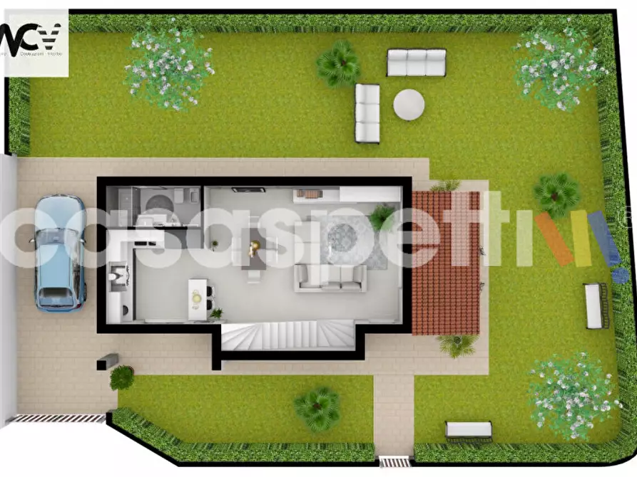 Immagine 8 di Villa in vendita  in Rione Madonna del Piano,1 a Bomarzo