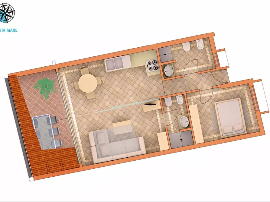 Immagine 10 di Appartamento in vendita  in via fontana umbrina a Olbia