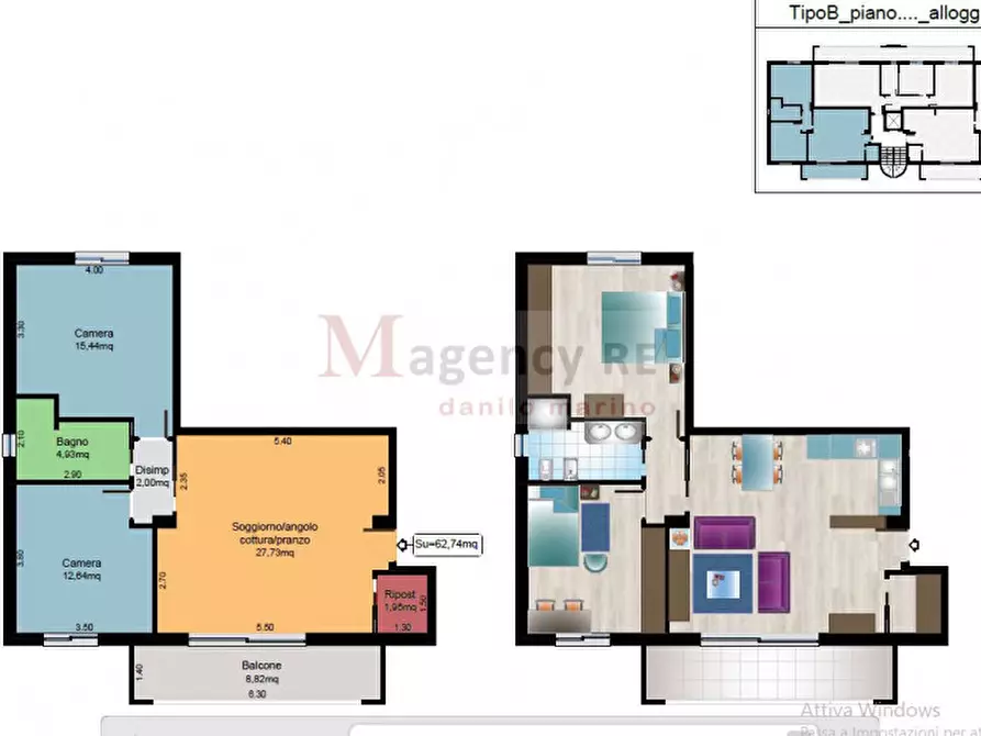 Immagine 13 di Appartamento in vendita  in Via Provinciale Spirito Santo 33 a Reggio Di Calabria