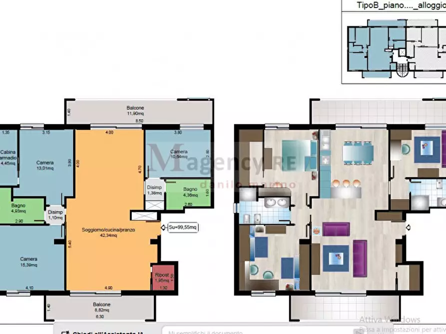 Immagine 8 di Casa quadrifamiliare in vendita  in Via Provinciale Spirito Santo 33 a Reggio Di Calabria