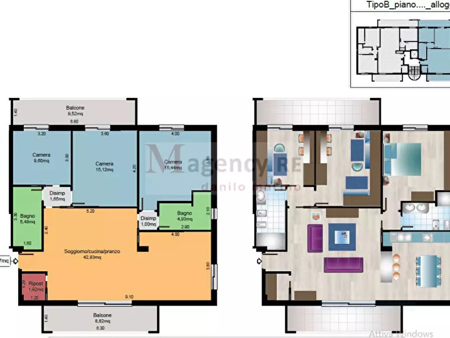 Immagine 9 di Casa quadrifamiliare in vendita  in Via Provinciale Spirito Santo 33 a Reggio Di Calabria