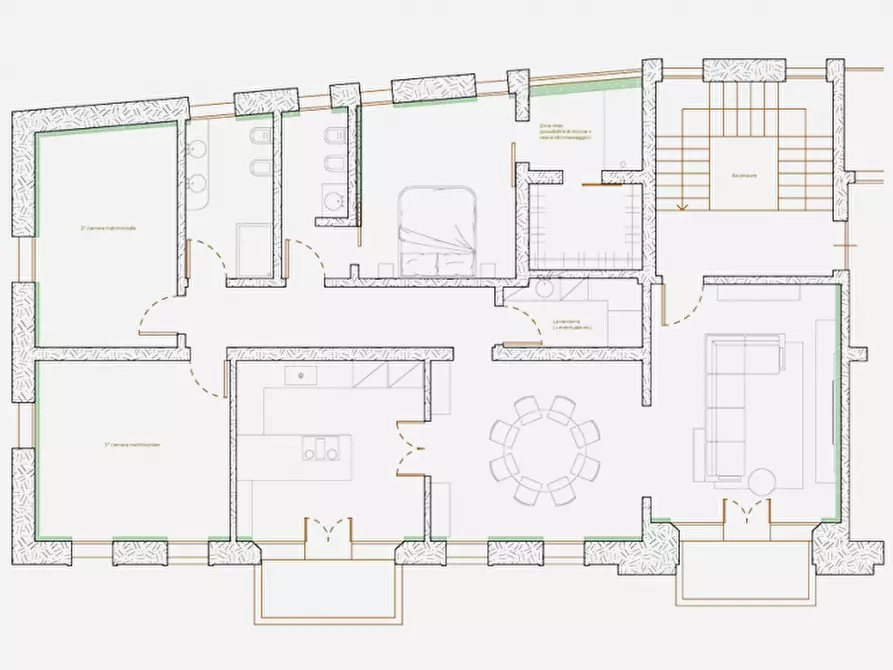 Immagine 13 di Attico in vendita  in Via Jacopo Riccati a Treviso
