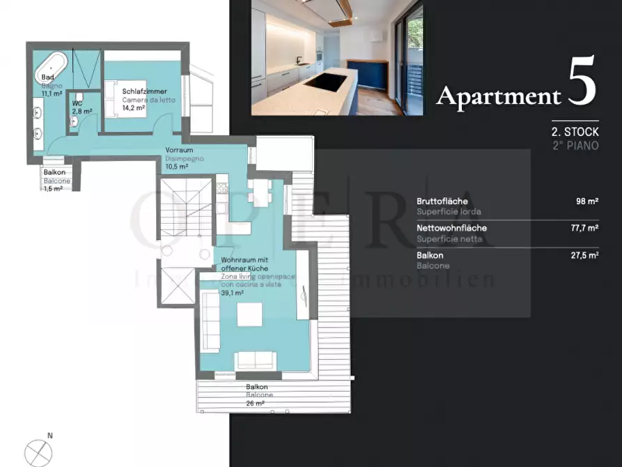 Immagine 1 di Appartamento in vendita  in Ega Centro a Nova Ponente .Deutschnofen.