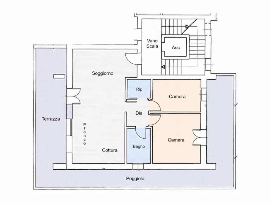 Immagine 14 di Attico in vendita  in Via Santa Caterina da Siena a Albignasego