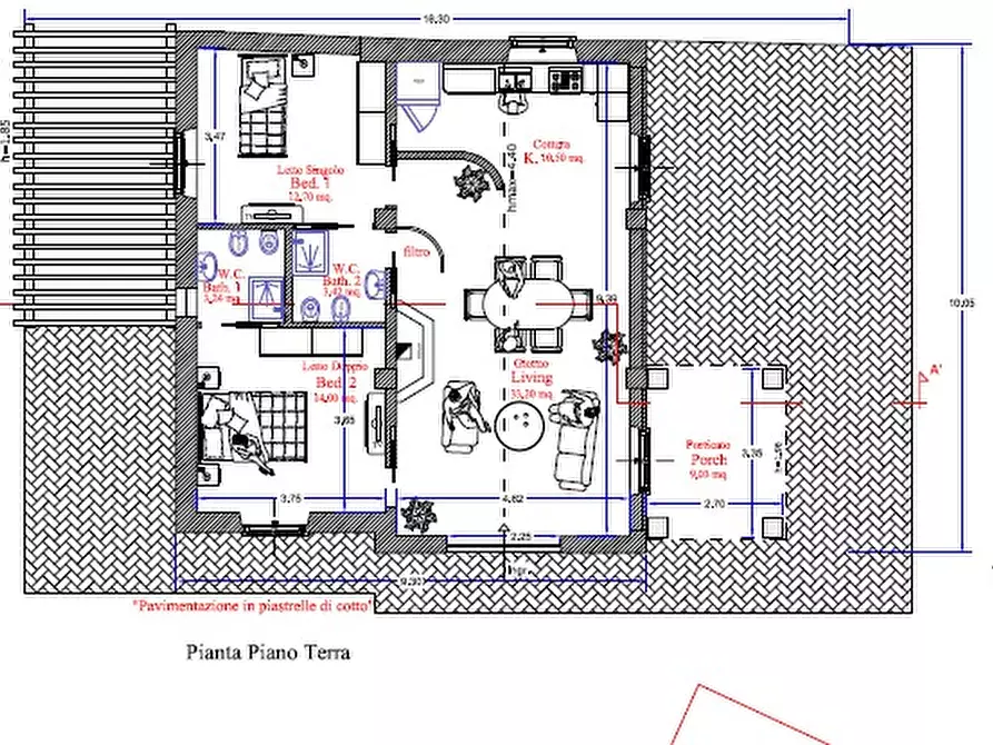 Immagine 4 di Rustico / casale in vendita  a Perugia