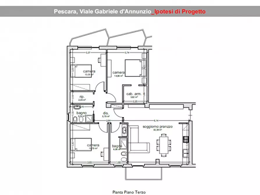 Immagine 43 di Appartamento in vendita  in V.LE G. D'ANNUNZIO 274 a Pescara