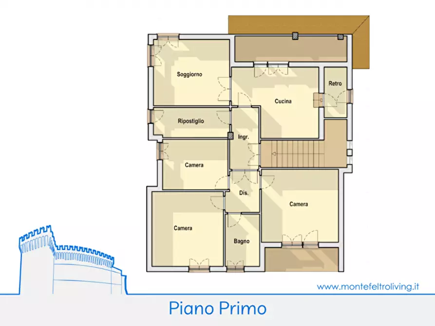 Immagine 25 di Appartamento in vendita  in Via fratelli Bandiera a Lunano