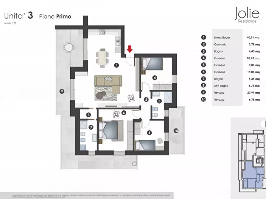 Immagine 2 di Appartamento in vendita  in Via Giardinetto a Padova