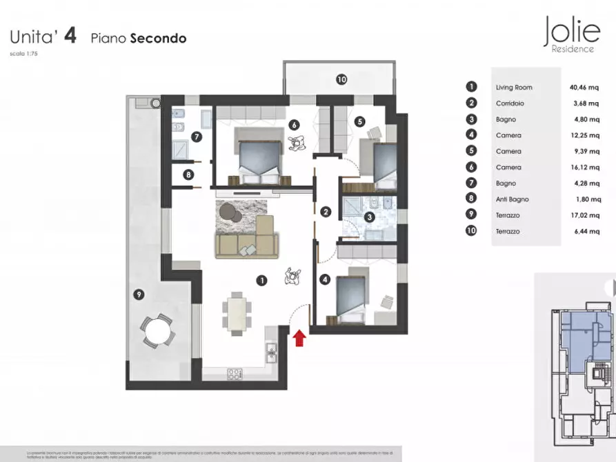 Immagine 2 di Appartamento in vendita  in Via Giardinetto a Padova