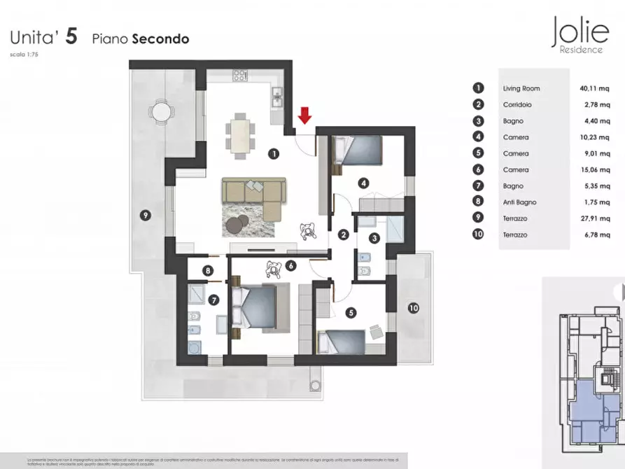 Immagine 2 di Appartamento in vendita  in Via Giardinetto a Padova