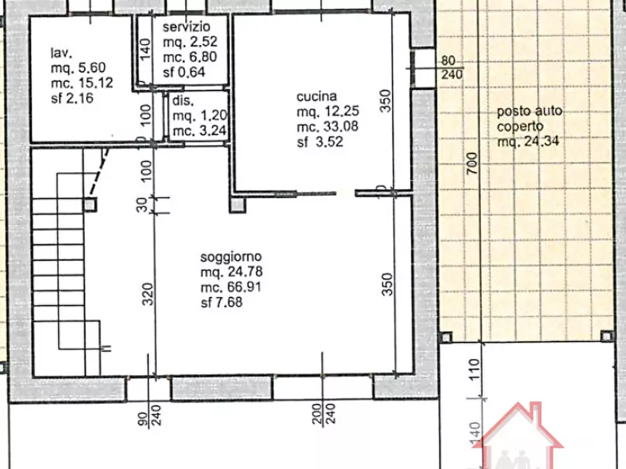 Immagine 8 di Casa bifamiliare in vendita  a Giavera Del Montello