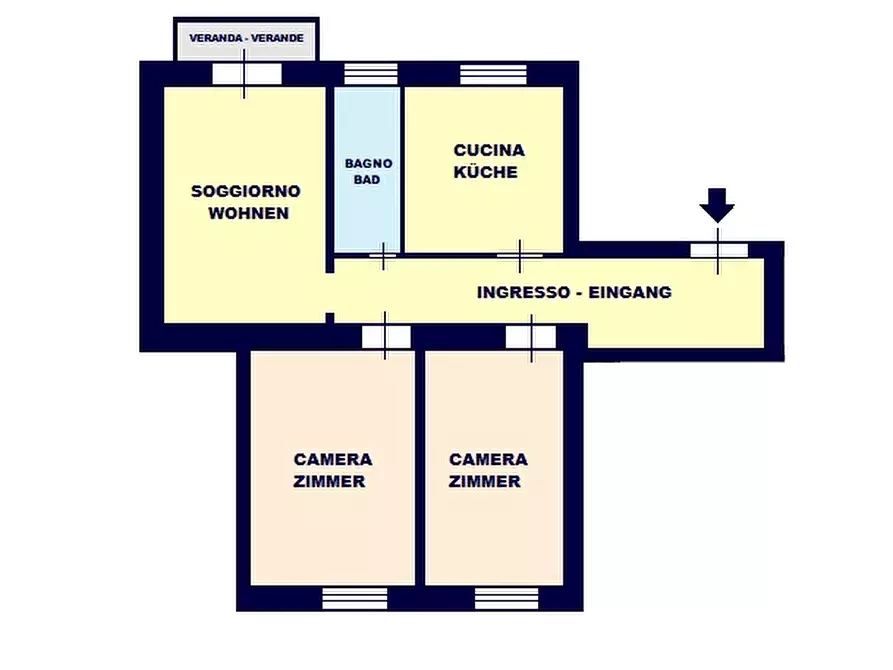 Immagine 16 di Appartamento in affitto  in Via Francesco Crispi - Francesco-Crispi-Straße a Bolzano