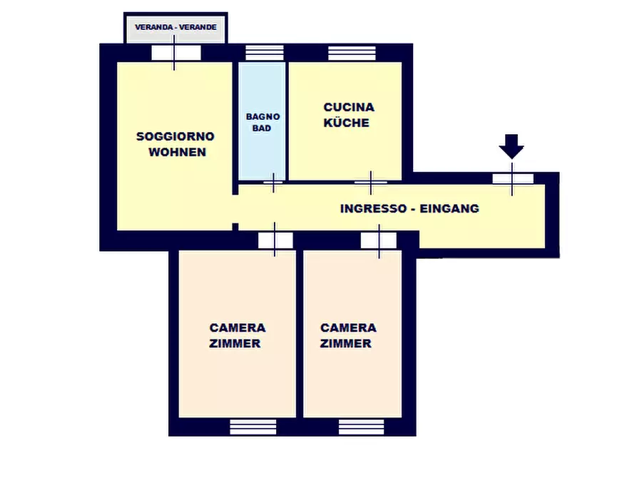 Immagine 17 di Appartamento in affitto  in Via Francesco Crispi - Francesco-Crispi-Straße a Bolzano