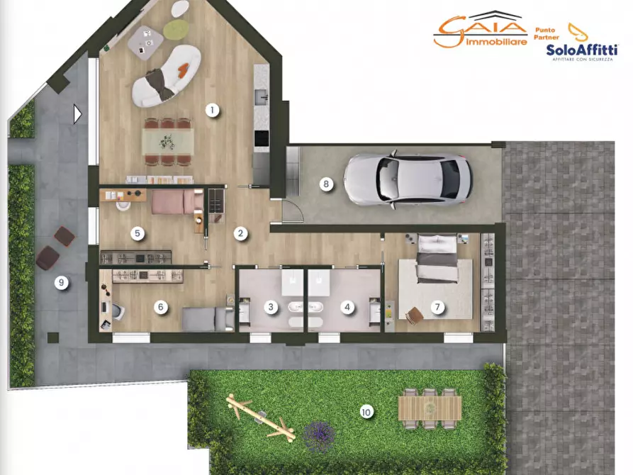 Immagine 5 di Appartamento in vendita  a Camponogara