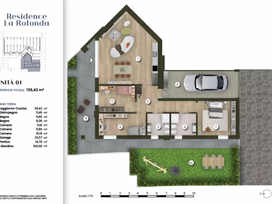 Immagine 7 di Appartamento in vendita  a Camponogara